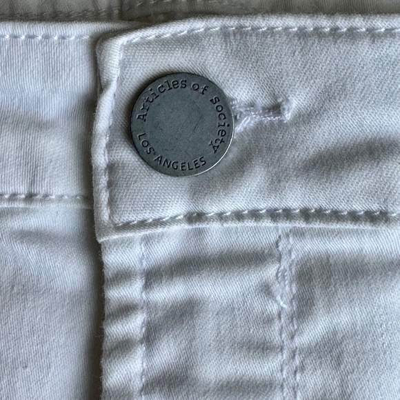 Articles of Society White Skinny Casual Pocket Stretch Jeans Size 27 - Picture 5 of 12